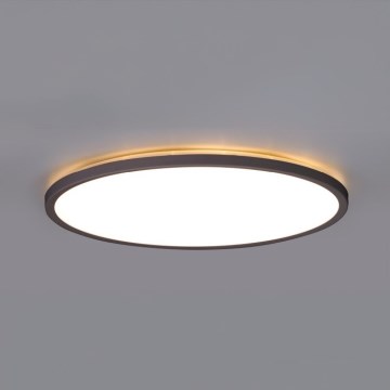 LED Svjetiljka za kupaonicu sa senzorom za pokret i dan/noć NIVERA LED/12W/230V IP54 3000/4000/6000K pr. 22,5 cm crna + daljinski upravljač
