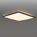 LED Svjetiljka za kupaonicu sa senzorom za pokret i dan/noć NIVERA LED/18W/230V IP54 3000/4000/6000K 30x30 cm crna + daljinski upravljač