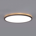 LED Svjetiljka za kupaonicu sa senzorom za pokret i dan/noć NIVERA LED/24W/230V IP54 3000/4000/6000K pr. 30 cm crna + daljinski upravljač