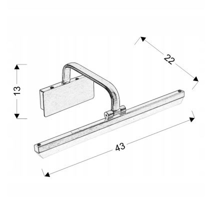 LED Svjetiljka za slike HANG LED/8W/230V