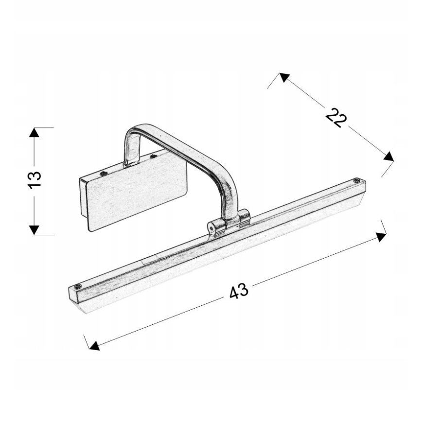 LED Svjetiljka za slike HANG LED/8W/230V
