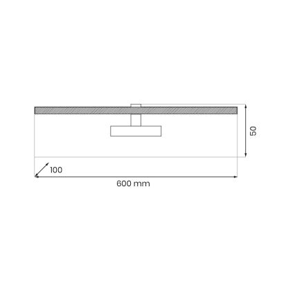LED Svjetiljka za slike PRADO LED/11W/230V sjajni krom