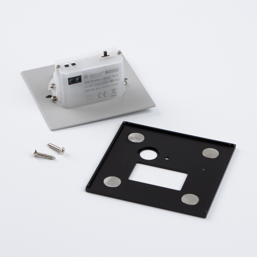 LED svjetiljka za stepenište sa senzorom pokreta i sumraka LED/1,5W/230V 3000/4000/6500K crna