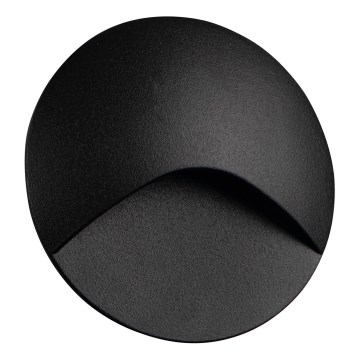 LED svjetiljka za stepenište EXIN LED/2,5W/230V 3000K IP65 crna okrugla