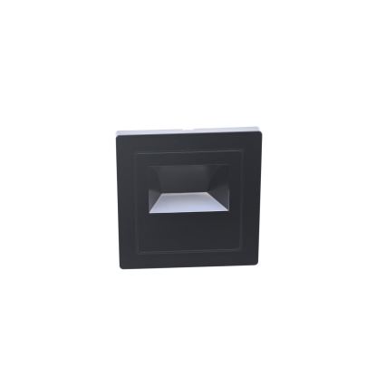 LED svjetiljka za stepenište LED/3W/230V 6000K crna