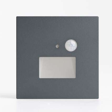 LED svjetiljka za stepenište s senzorom pokreta i sumraka LED/1,5W/230V 3000/4000/6500K antracit