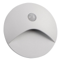 LED svjetiljka za stepenište s senzorom pokreta i sumraka EXIN LED/2,5W/230V 3000K IP65 bijela okrugla