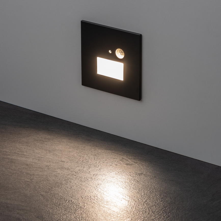 LED svjetlo za stepenište sa senzorom pokreta i sumraka LED/1,5W/230V 3000/4000/6000K antracit