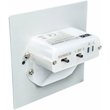 LED svjetlo za stepenište sa senzorom pokreta i sumraka LED/1,5W/230V 3000/4000/6000K antracit