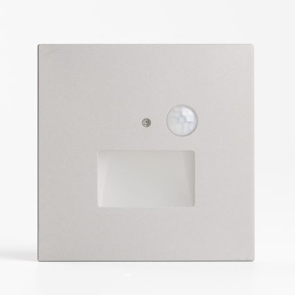 LED svjetiljka za stubište s senzorom pokreta i sumraka LED/1,5W/230V 3000/4000/6500K siva