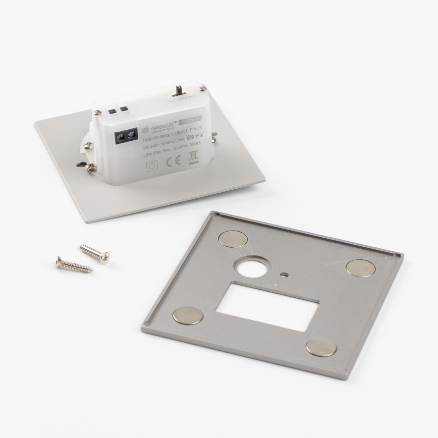 LED svjetiljka za stubište s senzorom pokreta i sumraka LED/1,5W/230V 3000/4000/6500K siva