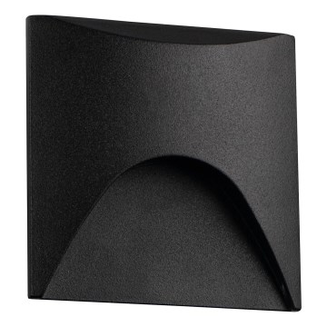 LED svjetiljka za stubište EXIN LED/2,5W/230V 4000K IP65 crna četvrtasta