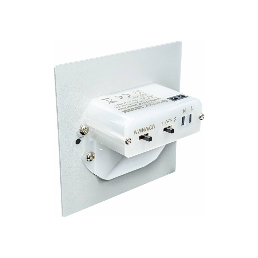 LED svjetiljka za stepenište s detektorom pokreta i senzorom sumraka LED/1,5W/230V 3000/4000/6000K crna