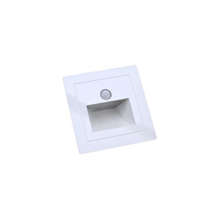 LED svjetiljka za stubište sa senzorom pokreta i sumraka LED/3W/230V 6000K bijela