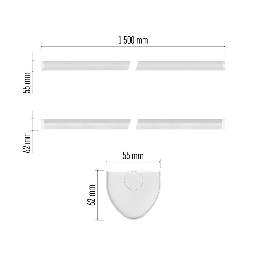LED svjetlo ispod ormarića LED/60W/230V 4000K 150 cm