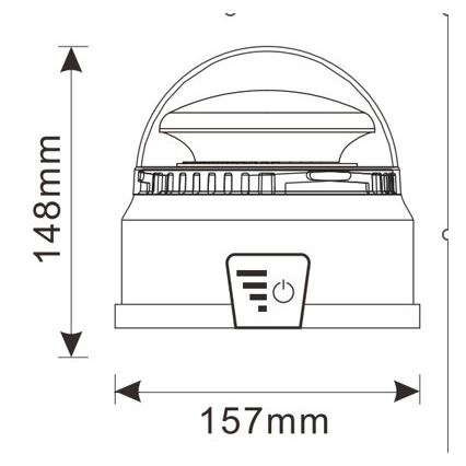LED Svjetlo upozorenja LED/12-24V IP65
