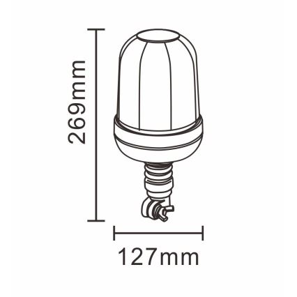 LED Svjetlo upozorenja LED/12-24V IP66