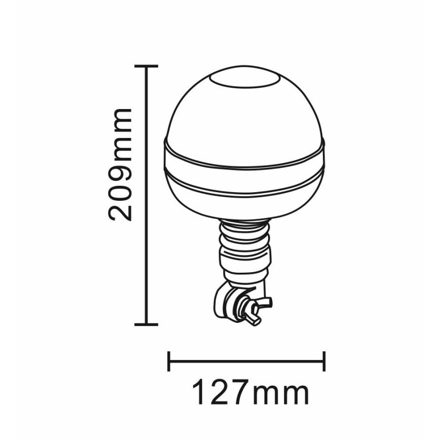 LED Svjetlo upozorenja LED/12-24V IP66