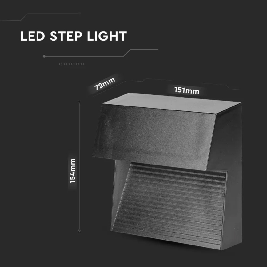 LED svjetlo za stepenice LED/3W/230V 3000K IP65