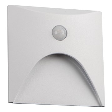 LED svjetlo za stepenište sa senzorom pokreta i sumraka EXIN LED/2,5W/230V 4000K IP65 bijelo, kvadratno