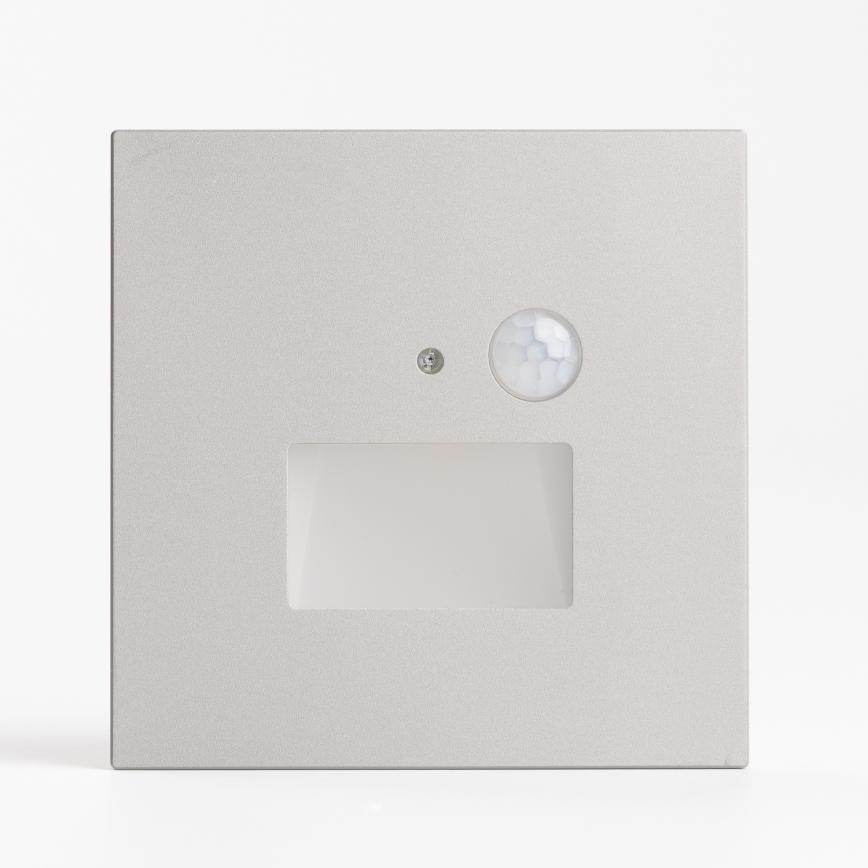 LED svjetiljka za stubište sa senzorom pokreta i sumraka LED/1,5W/230V 3000/4000/6000K siva