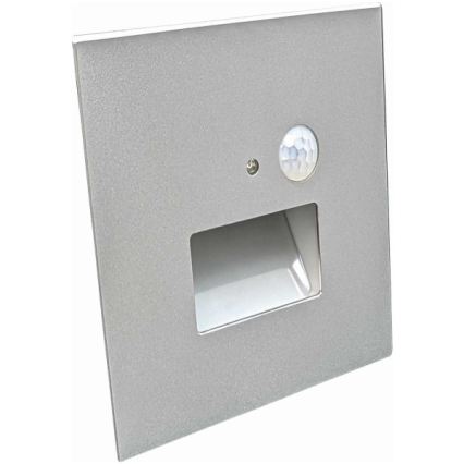 LED svjetiljka za stubište sa senzorom pokreta i sumraka LED/1,5W/230V 3000/4000/6000K siva