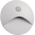 LED svjetlo za stube sa senzorom pokreta i sumraka EXIN LED/2,5W/230V 4000K IP65 bijelo okruglo