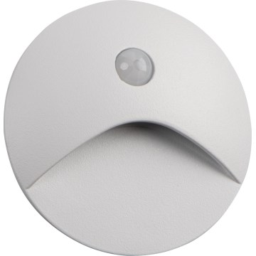 LED svjetlo za stube sa senzorom pokreta i sumraka EXIN LED/2,5W/230V 4000K IP65 bijelo okruglo