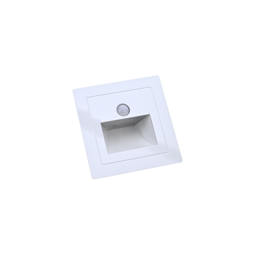 LED svjetlo za stubište sa senzorom pokreta i sumraka LED/3W/230V 3000K bijela