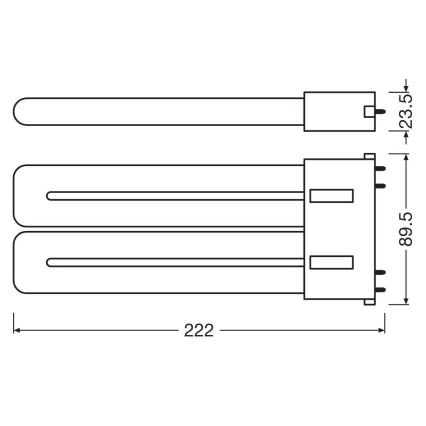 LED Svjetlosna cijev 2G10/20W/230V 3000K - Osram