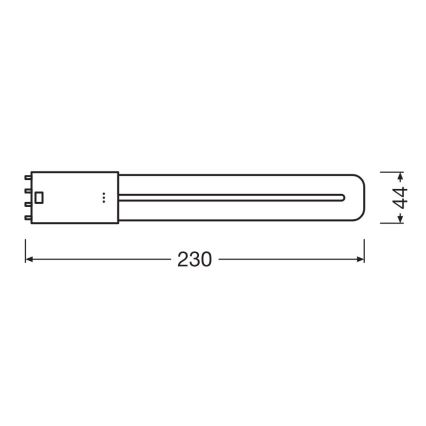 LED Svjetlosna cijev 2G11/8W/230V 3000K - Osram