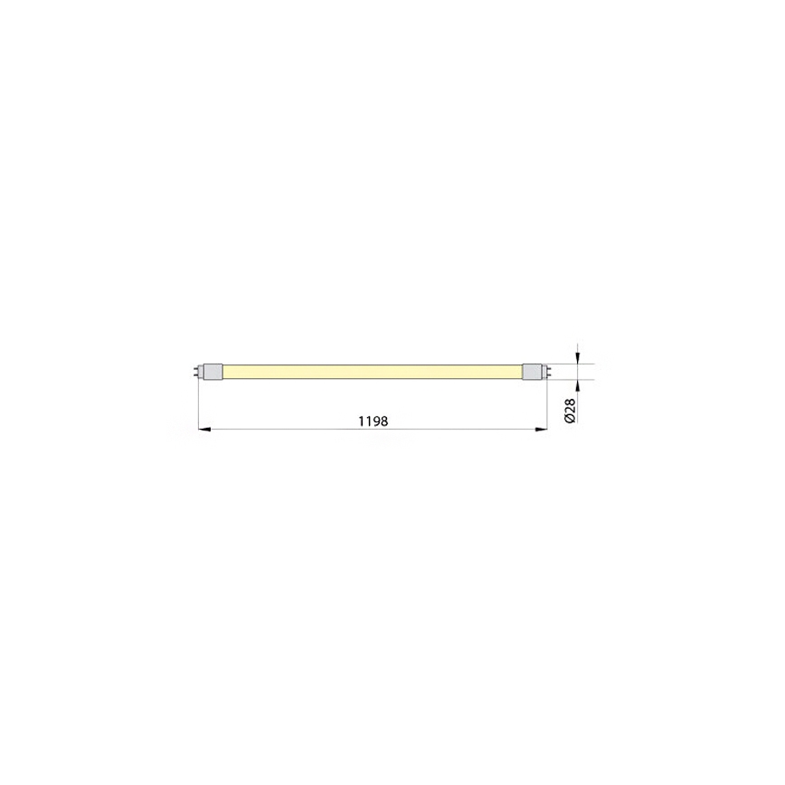LED Svjetlosna cijev ECOSTER T8 G13/18W/230V 3000K