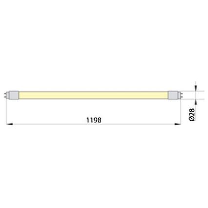 LED Svjetlosna cijev ECOSTER T8 G13/18W/230V 4000K