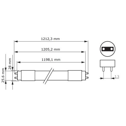 LED Svjetlosna cijev Philips MASTER T8 G13/16W/80V 6500K 120 cm