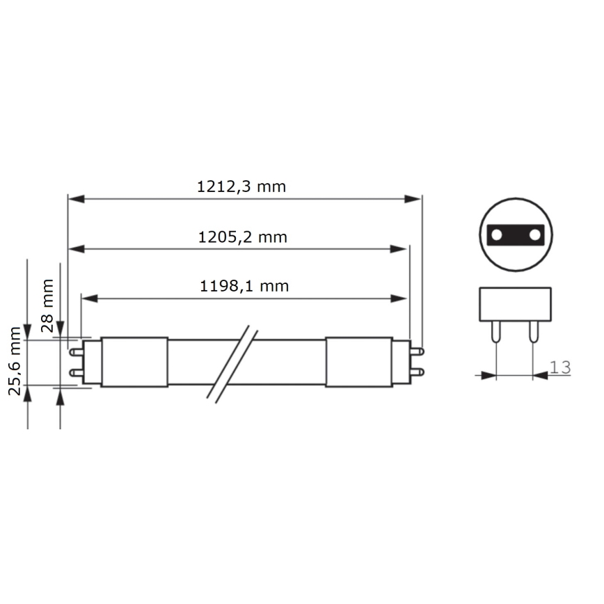 LED Svjetlosna cijev Philips MASTER T8 G13/16W/80V 6500K 120 cm