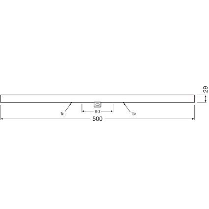 LED Svjetlosna cijev S14d/6W/230V 2700K 50 cm - Osram