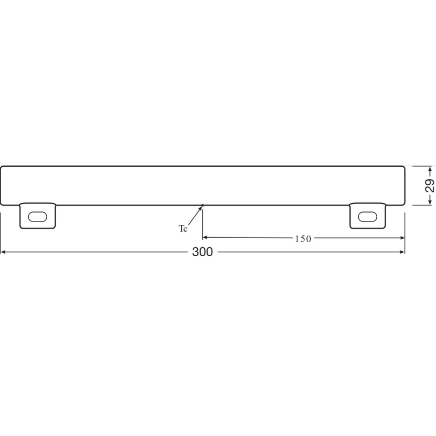 LED Svjetlosna cijev S14s/3,5W/230V 2700K 30 cm - Osram