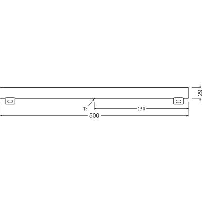 LED Svjetlosna cijev S14s/6W/230V 2700K 50 cm - Osram