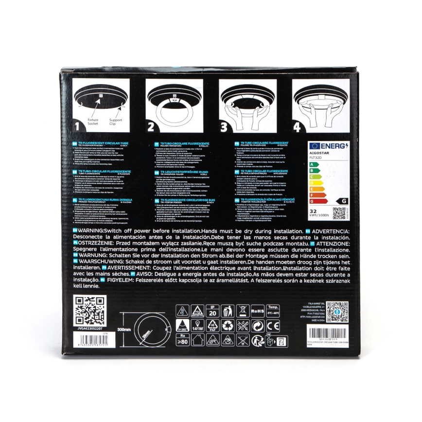 LED Svjetlosna cijev T9 G24q-1/32W/230V 6500K - Aigostar