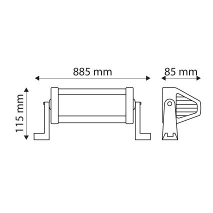 LED Svjetlosna rampa za automobil EPISTAR LED/180W/10-30V IP67 6000K