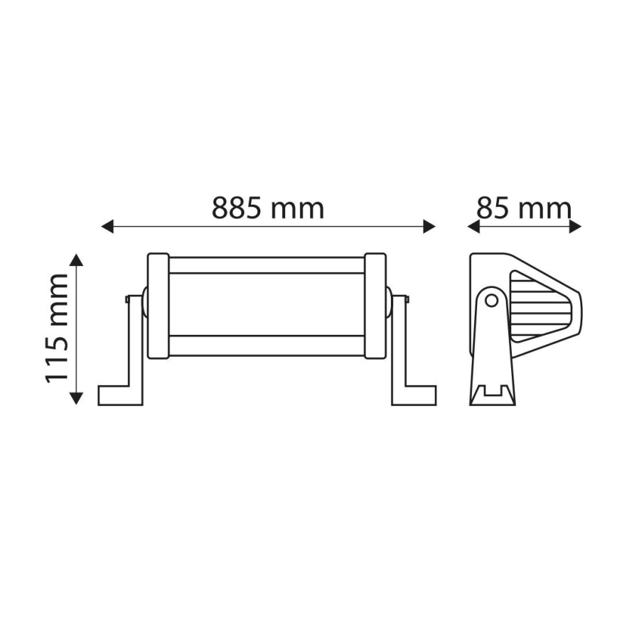 LED Svjetlosna rampa za automobil EPISTAR LED/180W/10-30V IP67 6000K