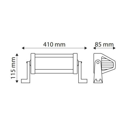 LED Svjetlosna rampa za automobil EPISTAR LED/72W/10-30V IP67 6000K