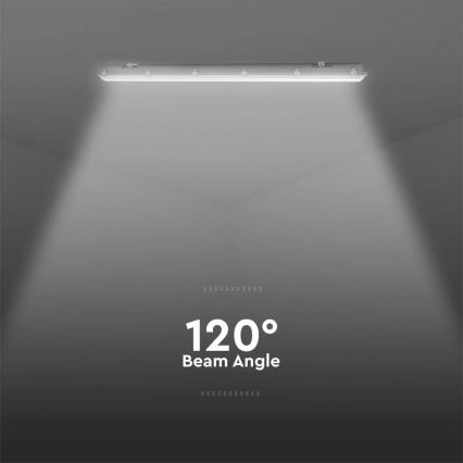 LED tehnička svjetiljka s integriranim senzorom pokreta i sumraka LED/48W/230V IP65 6500K 150 cm