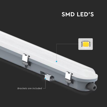 LED tehnička svjetiljka sa senzorom pokreta i sumraka LED/36W/230V 4000K IP65 120 cm