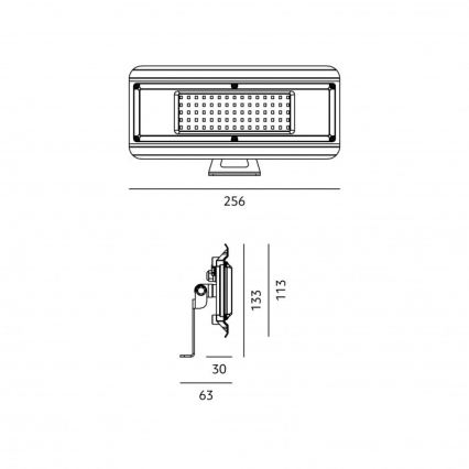 LED tehnička svjetiljka 4 u 1 MULTILUXO LED/50W/230V 4000K IP65 25,6 cm