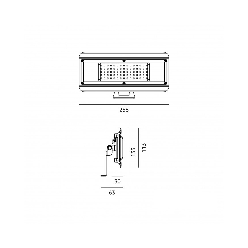 LED tehnička svjetiljka 4 u 1 MULTILUXO LED/50W/230V 4000K IP65 25,6 cm