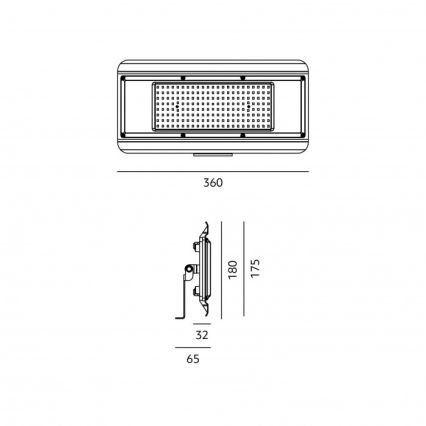 LED tehnička svjetiljka 4u1 MULTILUXO LED/150W/230V 4000K IP65 36 cm