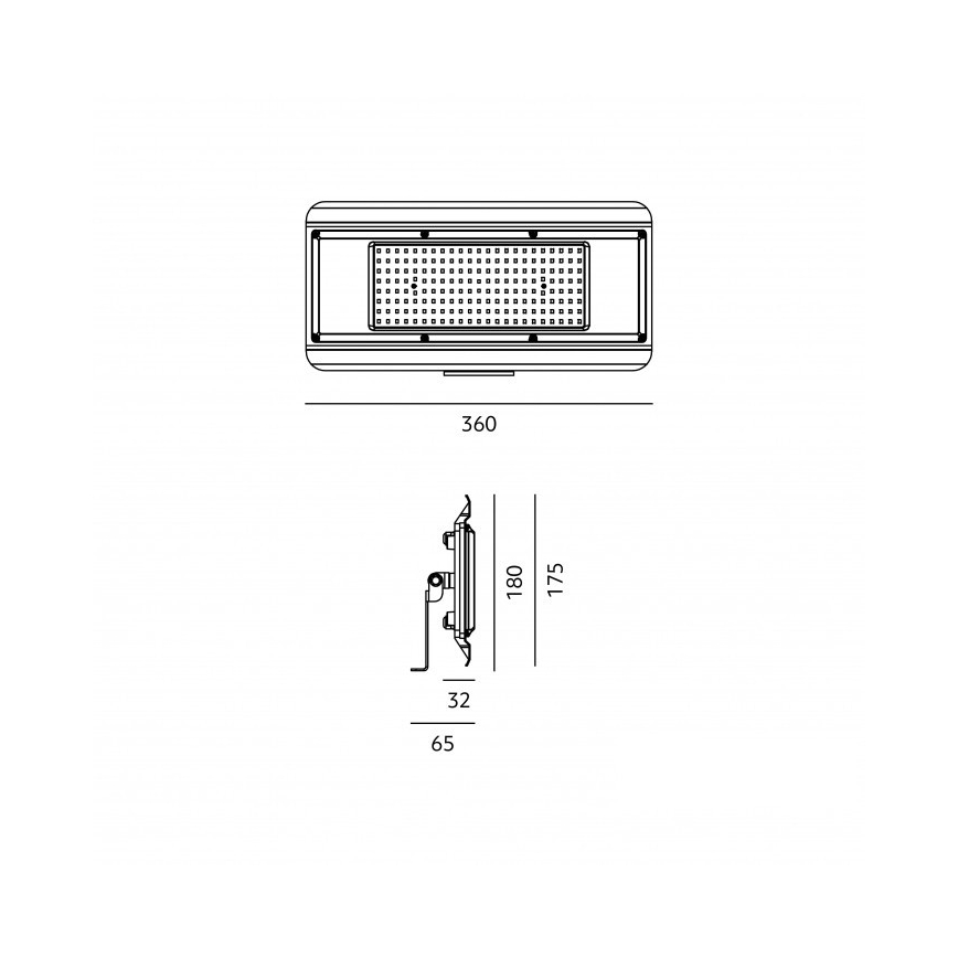 LED tehnička svjetiljka 4u1 MULTILUXO LED/150W/230V 4000K IP65 36 cm