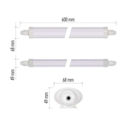 LED tehnička svjetiljka DUSTY LED/18W/230V IP65 4000K 60 cm