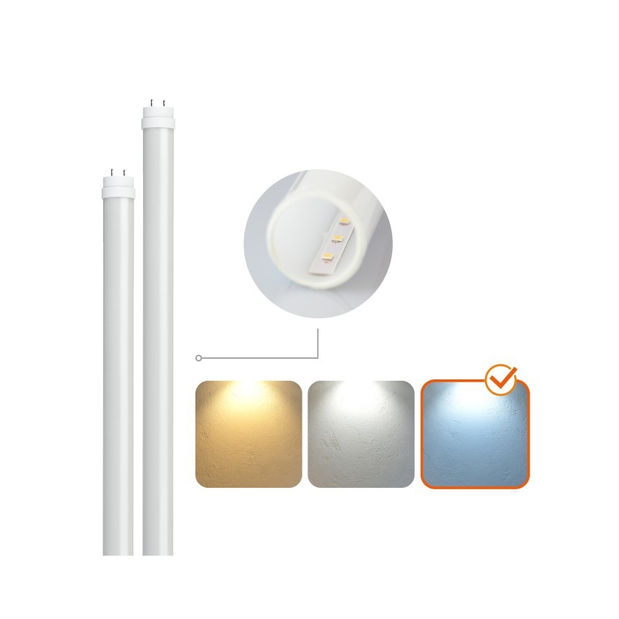 LED tehnička svjetiljka za T8 cijevi 2xG13/18W/230V 6500K IP65 127 cm